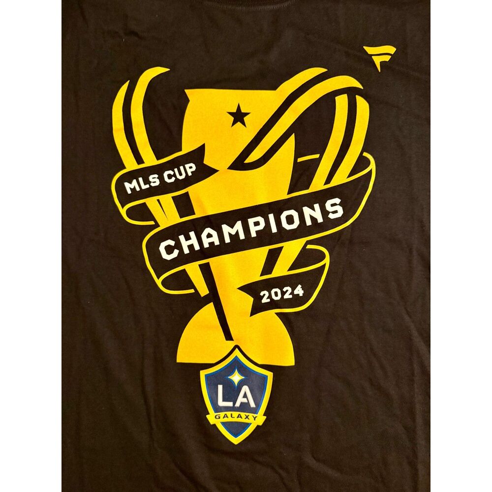 LA Galaxy Fanatics MLS CUP Champions 2024 Shirt Men's Large NWT - Picture 2 of 7